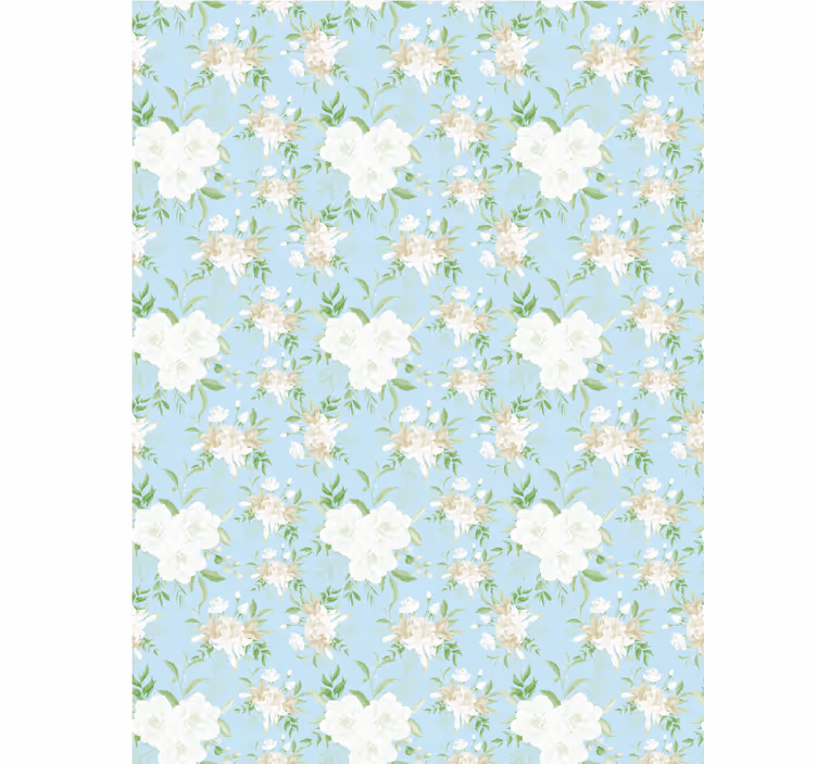 Vill grandmillenial stil rullegardin blomster - Tenstickers