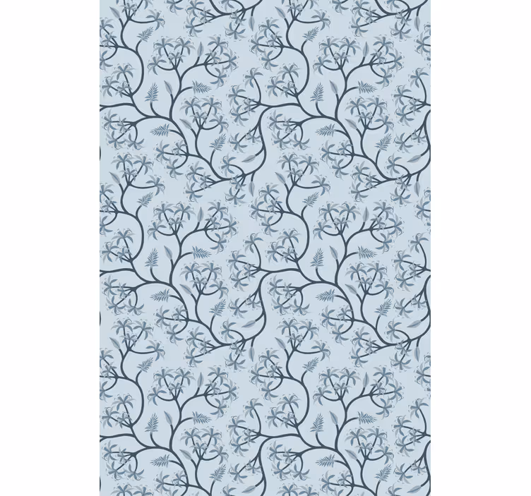 Elegant botanisk mønster rullegardin blomster - Tenstickers