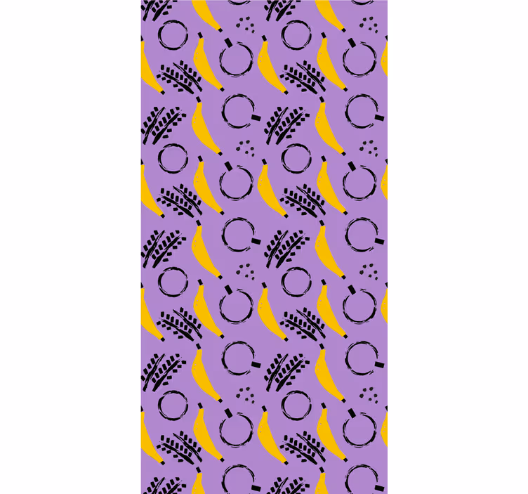 Bananmønsterdesign rullegardin frukt - Tenstickers