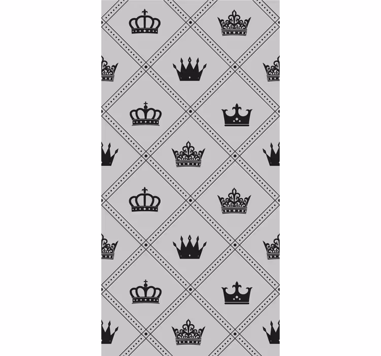 Kronemønsterdesign rullegardin elegant - Tenstickers