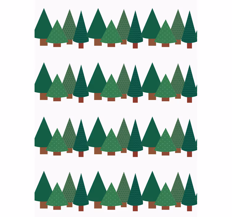 Patchwork juletre mønster rullegardin mer vintage - Tenstickers
