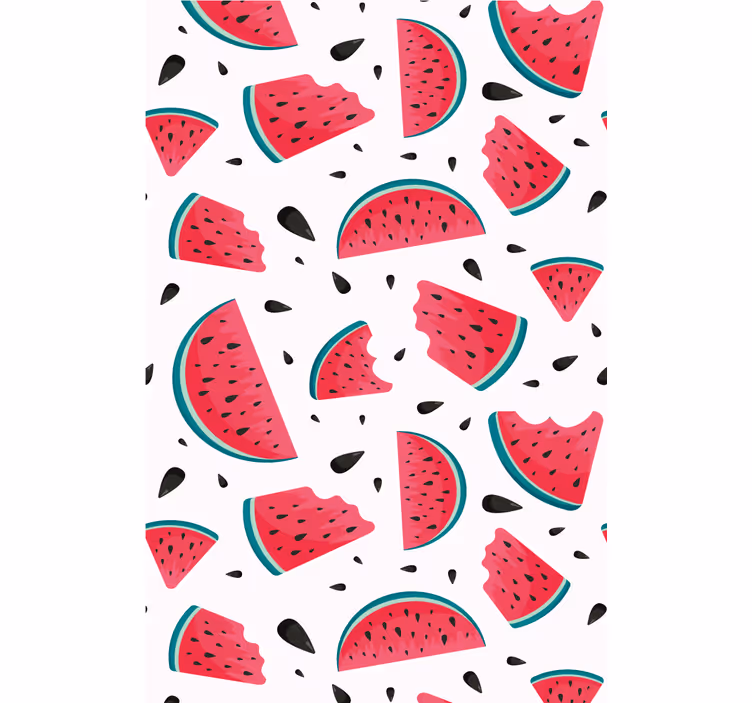 Vannmelon skive mønster rullegardin frukt - Tenstickers
