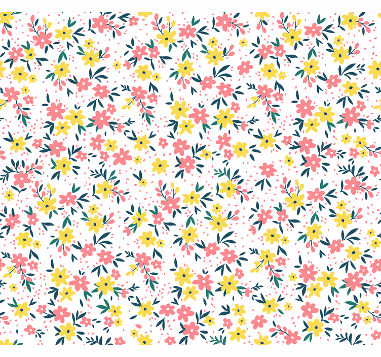 Rullegardin blomster blomsterpryd mønster - Tenstickers