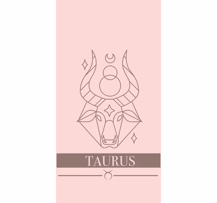 Taurus dyrekretsen design rullegardin sitat - Tenstickers