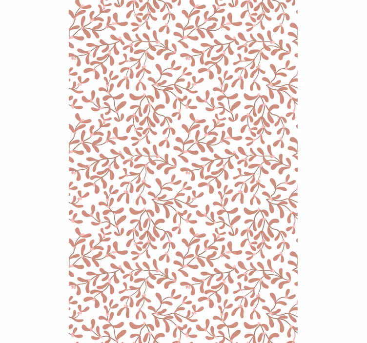 Subtilt bladmotiv rullegardin blomster - Tenstickers