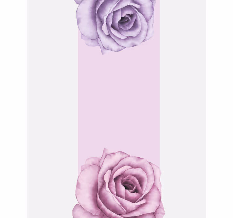 Elegante lilla blomster rullegardin blomster - Tenstickers