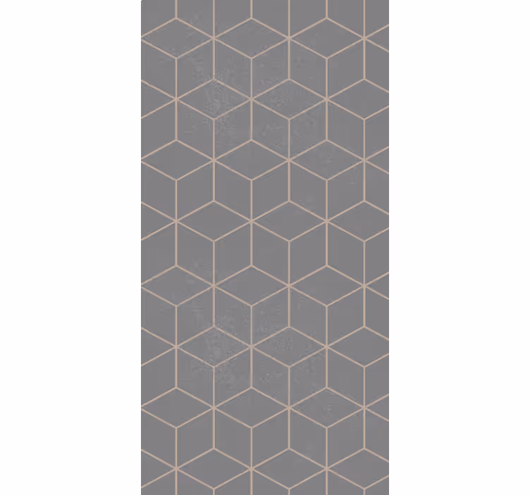 Geometrisk grå motiv rullegardin moderne - Tenstickers