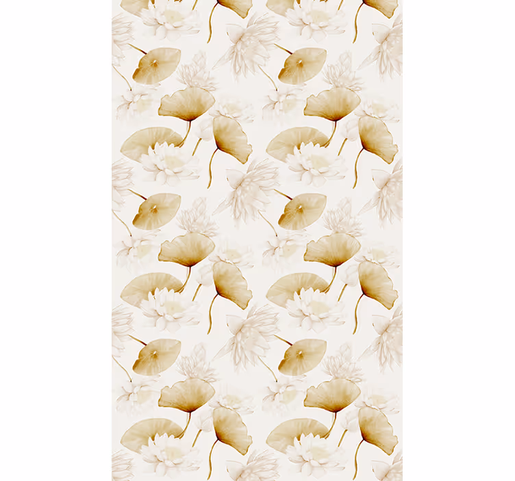 Rolige vannliljer rullegardin blomster - Tenstickers