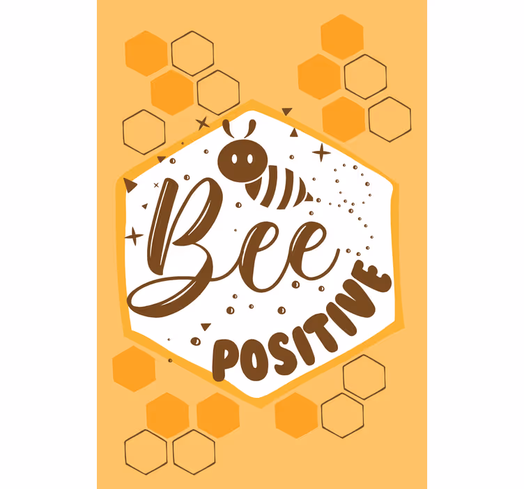 Bie positiv melding rullegardin sitat - Tenstickers