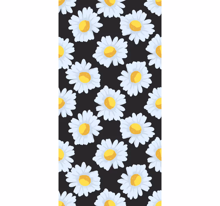 Tusenfryd blomst tema rullegardin blomster - Tenstickers