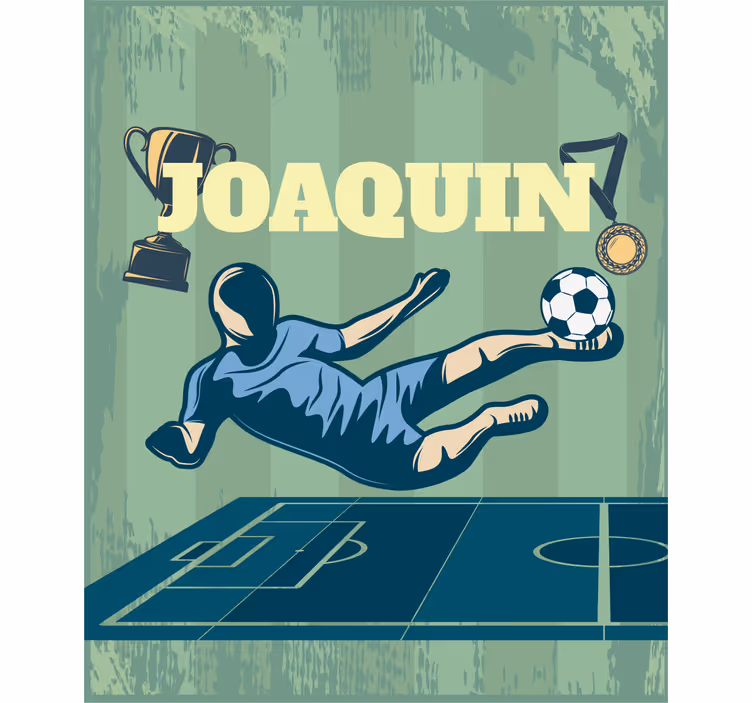 Fotball med navn rullegardin fotball - Tenstickers
