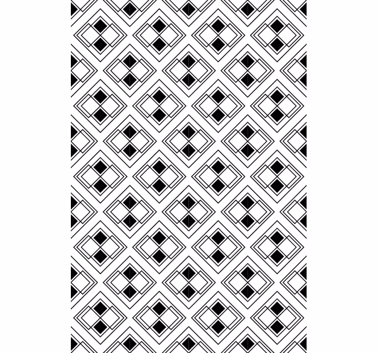 Elegant geometrisk mønster rullegardin moderne - Tenstickers