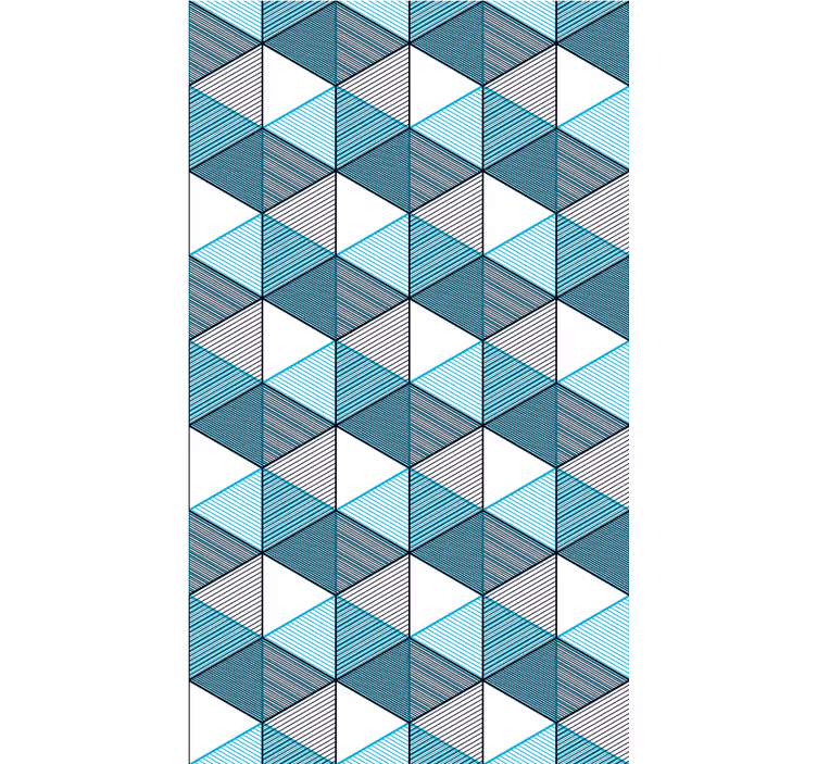 Geokube-illusjon rullegardin mønster - Tenstickers