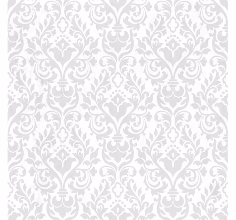 Grunge damask hvit rullegardin - Tenstickers