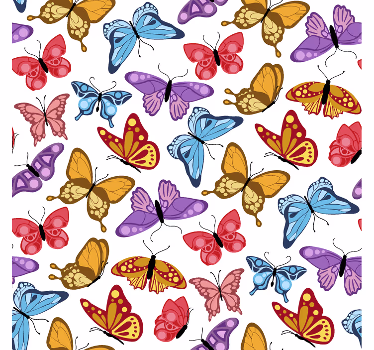 Fargerik design rullegardin sommerfugl - Tenstickers