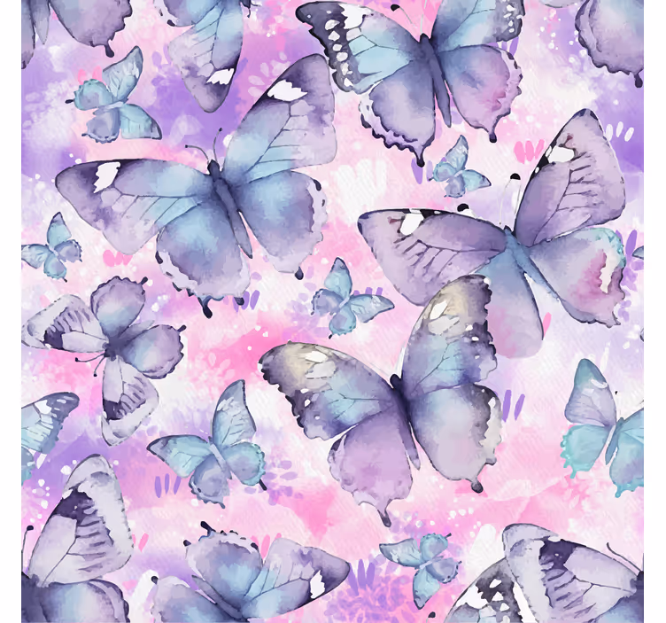 Splash stil rullegardin sommerfugl - Tenstickers