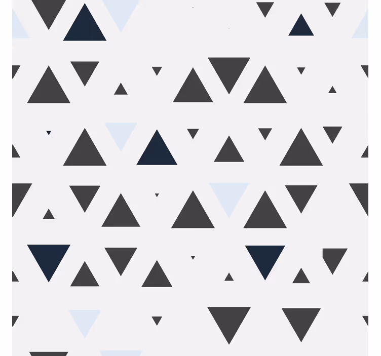 Minimalistisk trekantmønster nordisk rullegardin - Tenstickers