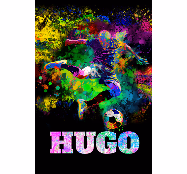 Fargerik design rullegardin fotball - Tenstickers