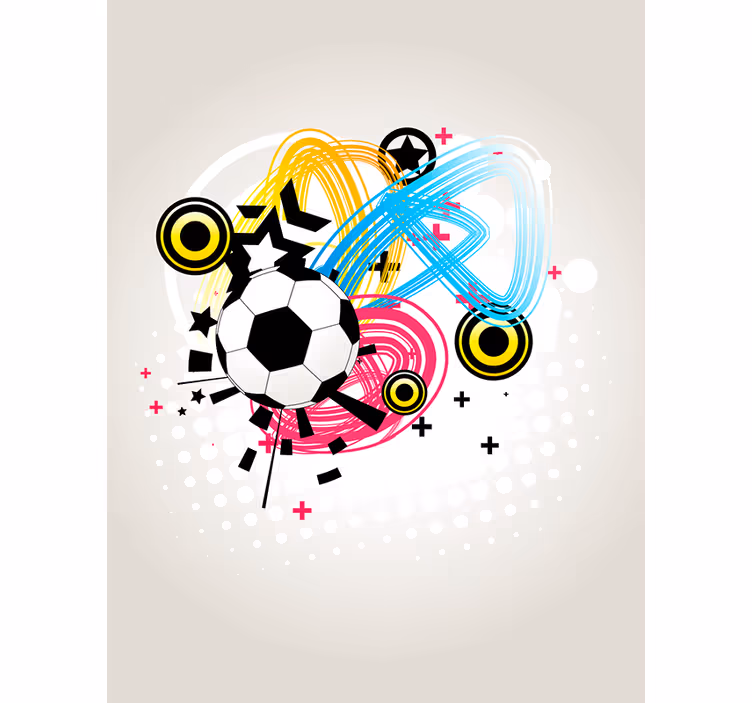 Lidenskap i bevegelse rullegardin fotball - Tenstickers