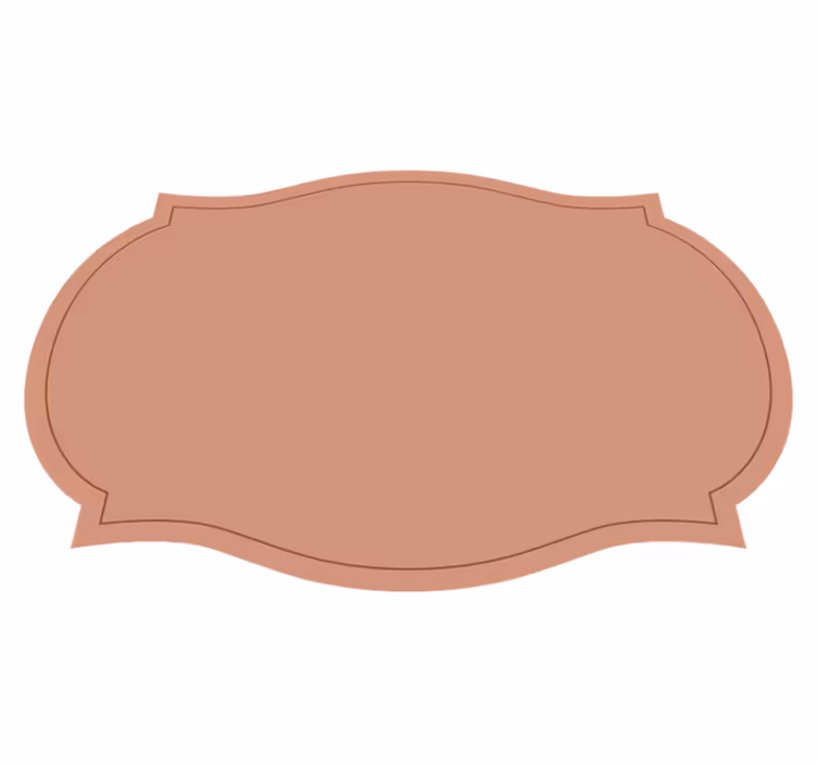 Labelformede bordbrikker - Tenstickers