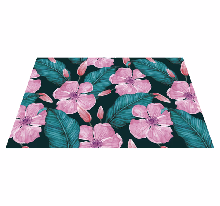 Store tropiske blomster spisebrikker - Tenstickers