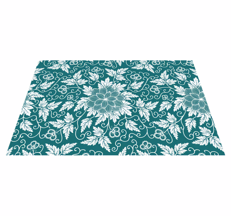 Gammeldagse ornament blomster spisebrikker - Tenstickers