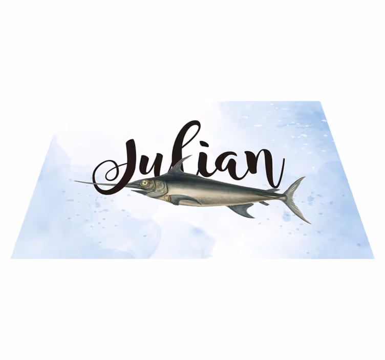 Sverdfisk med navn fisk spisebrikker - Tenstickers