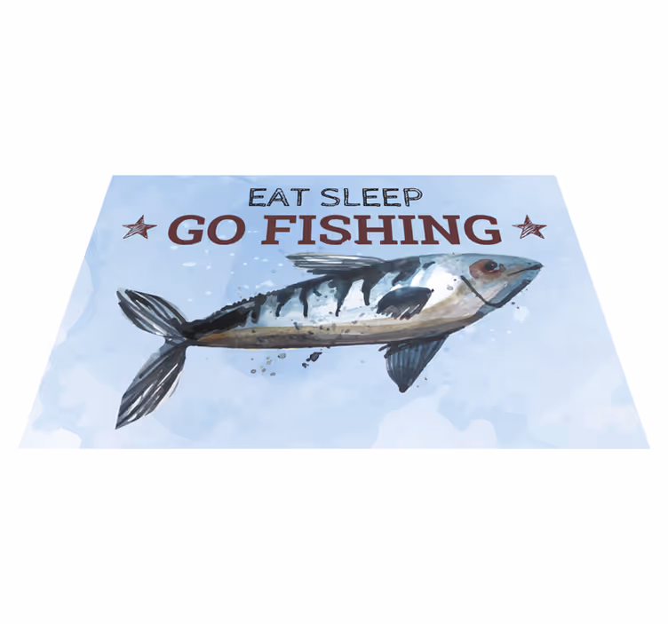 Spis søvn, fiske fisk spisebrikker - Tenstickers