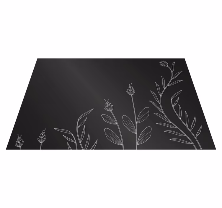 Bakgrunn med elegante planter spisebrikker - Tenstickers