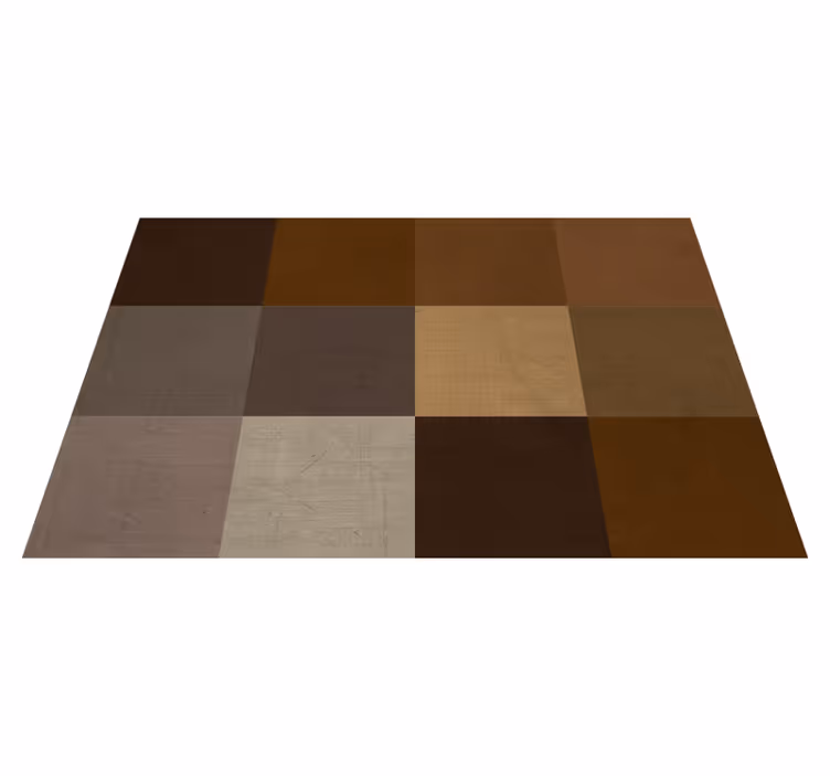 Brune firkanter mønster elegante spisebrikker - Tenstickers