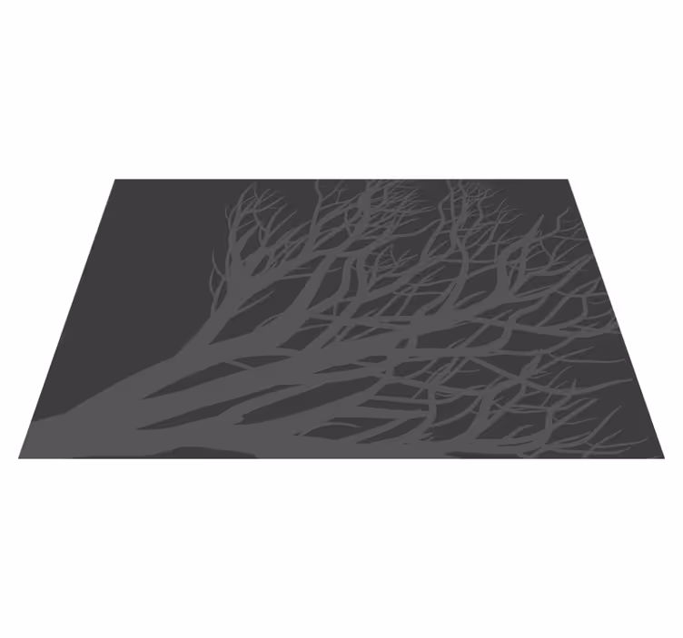 Elegante grå blad elegante spisebrikker - Tenstickers