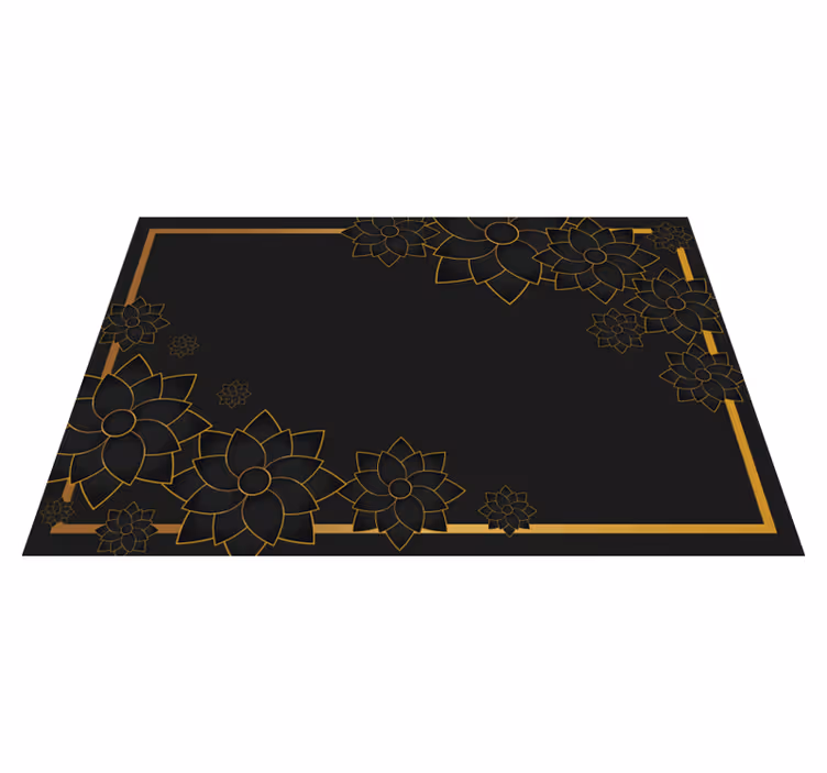 Elegant stil med planter elegante spisebrikker - Tenstickers