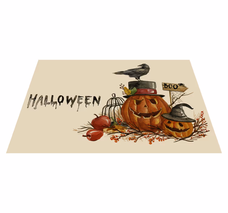 Spisebrikke halloween festlig gresskaroppsett - Tenstickers