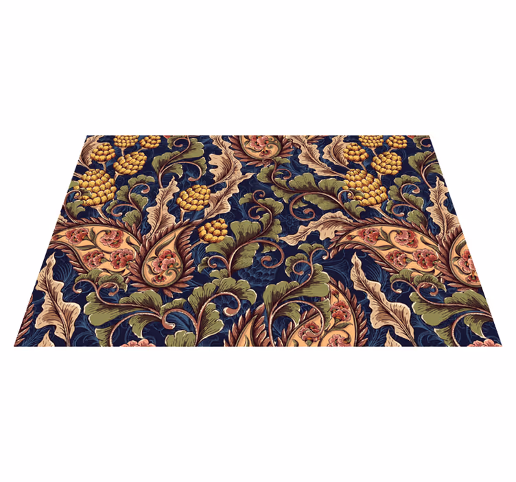 Realistisk paisley illustrasjon trendy spisebrikker - Tenstickers