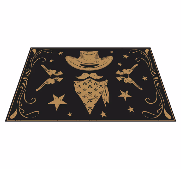 Spisebrikke original med cowboytema - Tenstickers