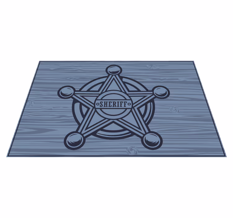 Cowboy star icon barn spisebrikker - Tenstickers