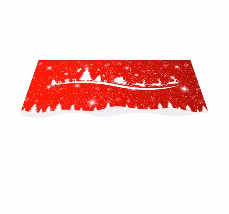 Jul bølge vinyl spisebrikker - Tenstickers