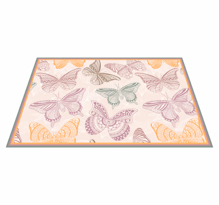 Spisebrikke original med elegant sommerfugl mønster - Tenstickers