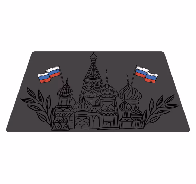 Spisebrikke original russiske arkitektoniske silhuetter - Tenstickers