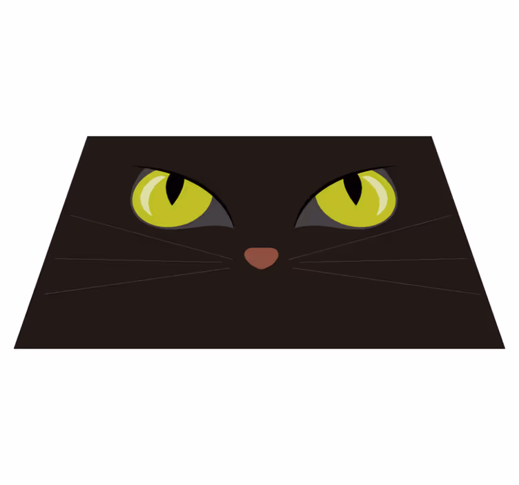 Fryktinngytende halloween kattespisebrikke - Tenstickers