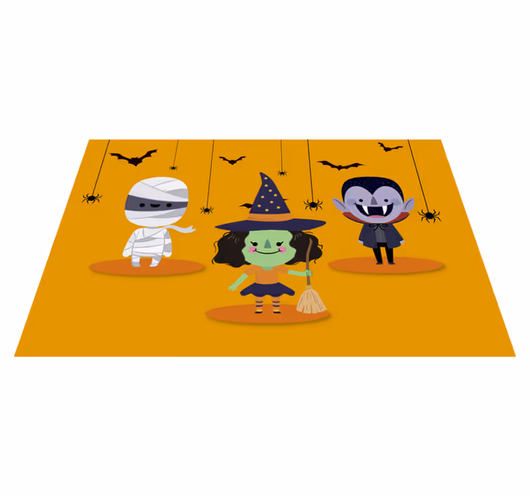 Spisebrikke halloween med morsomme halloween-figurer - Tenstickers