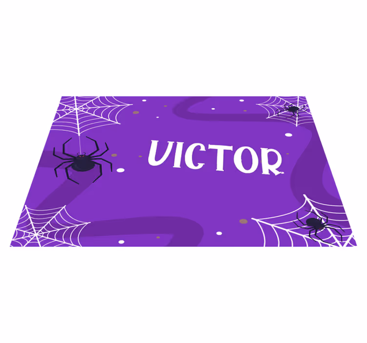 Spisebrikke halloween med skumle edderkoppnett - Tenstickers
