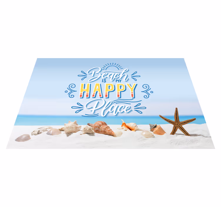 Spisebrikke tekster strand lykkested - Tenstickers