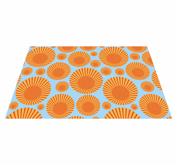 70-talls striper sol retro spisebrikker - Tenstickers