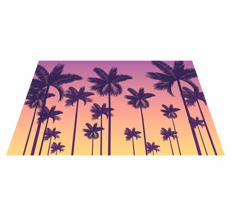 Spisebrikke original palmesus ved solnedgang - Tenstickers