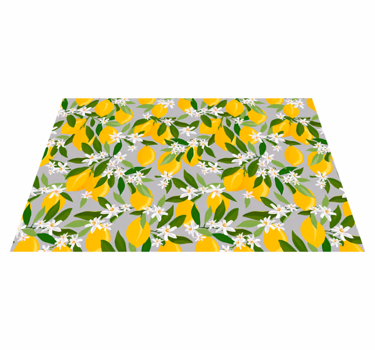 Spisebrikke original sitronblomster mønster - Tenstickers