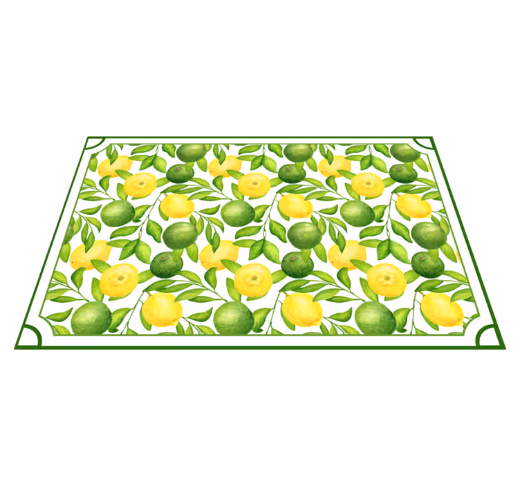 Mantel sitroner og limes ramme sitrus placemats - Tenstickers