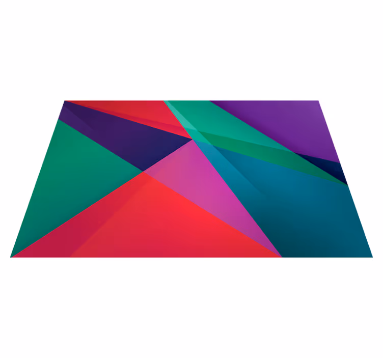 Spisebrikke moderne geometrisk fargerik design - Tenstickers