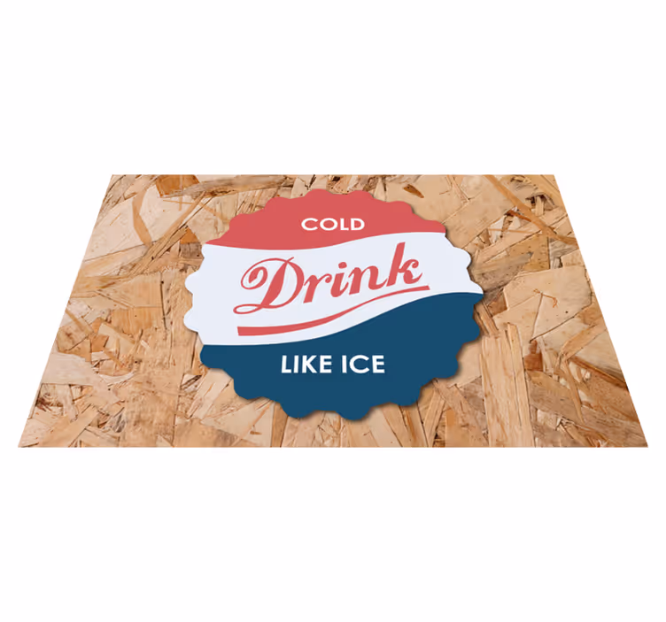 Retro drikke brus bordbrikke originale spisebrikker - Tenstickers