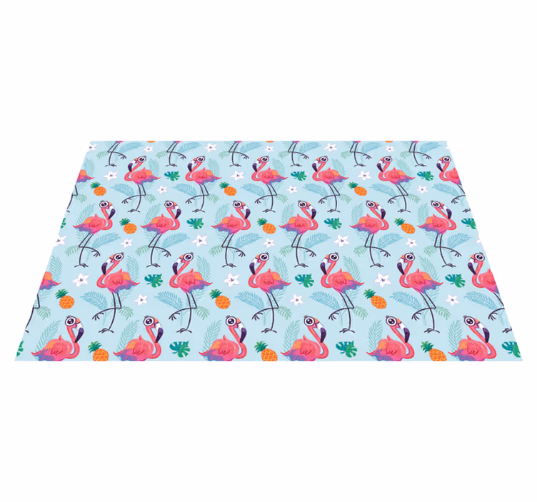 Spisebrikke original flamingo tropisk mønster - Tenstickers